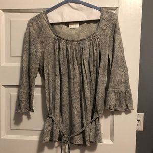Bruuns Bazaar grey/white tie top